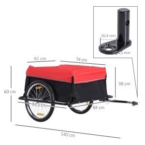 Dimensions de la remorque