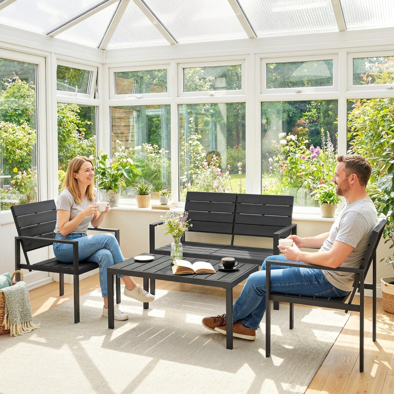 Lamelles HDPE aspect bois, assises aérées évacuation eau pluie