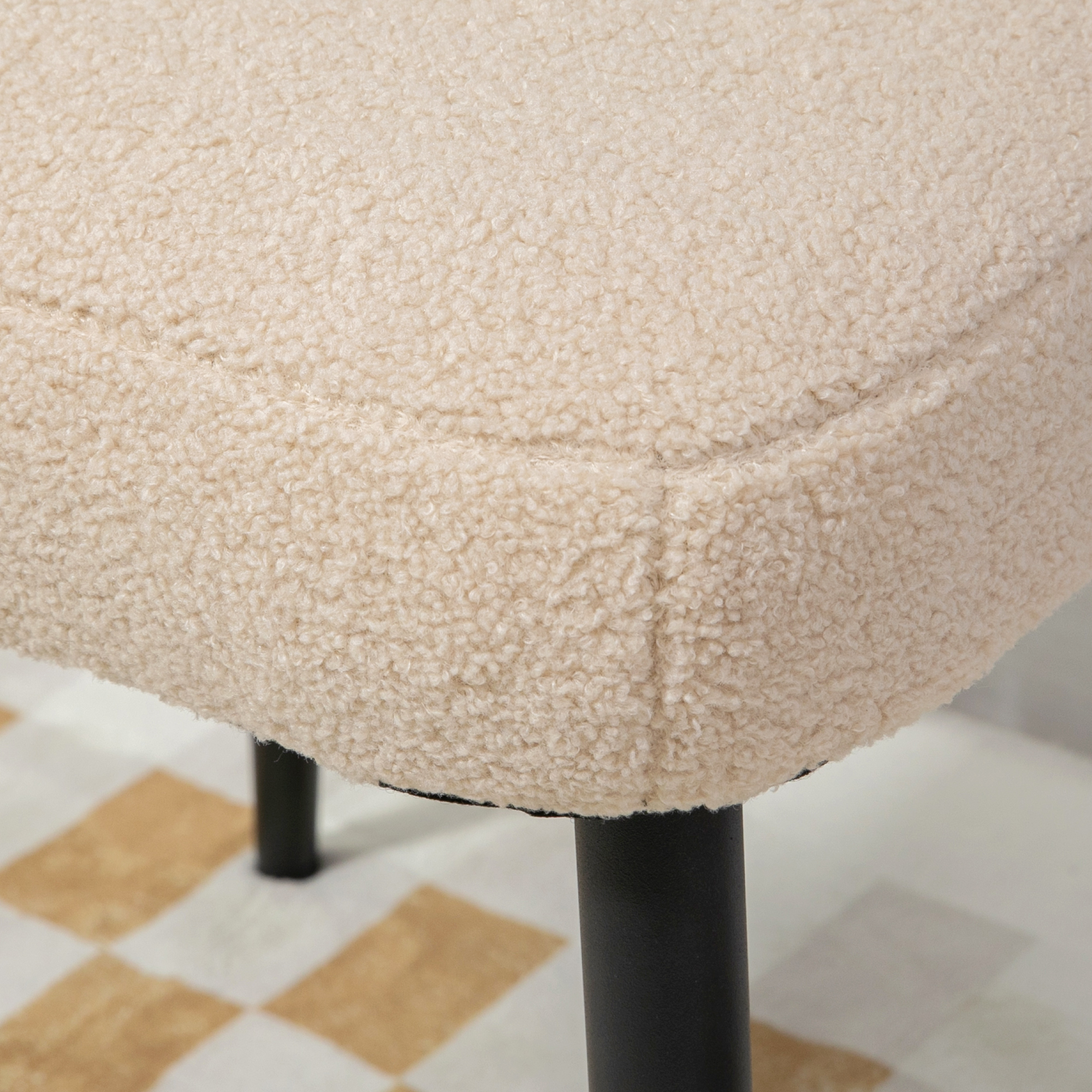 Tissu aspect cachemire doux comme la vraie peau d’agneau