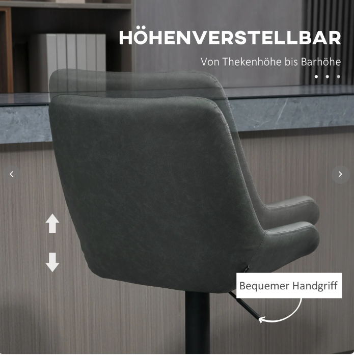 Détail du tabouret de bar