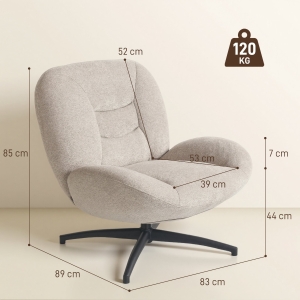 Détail du fauteuil d'appoint