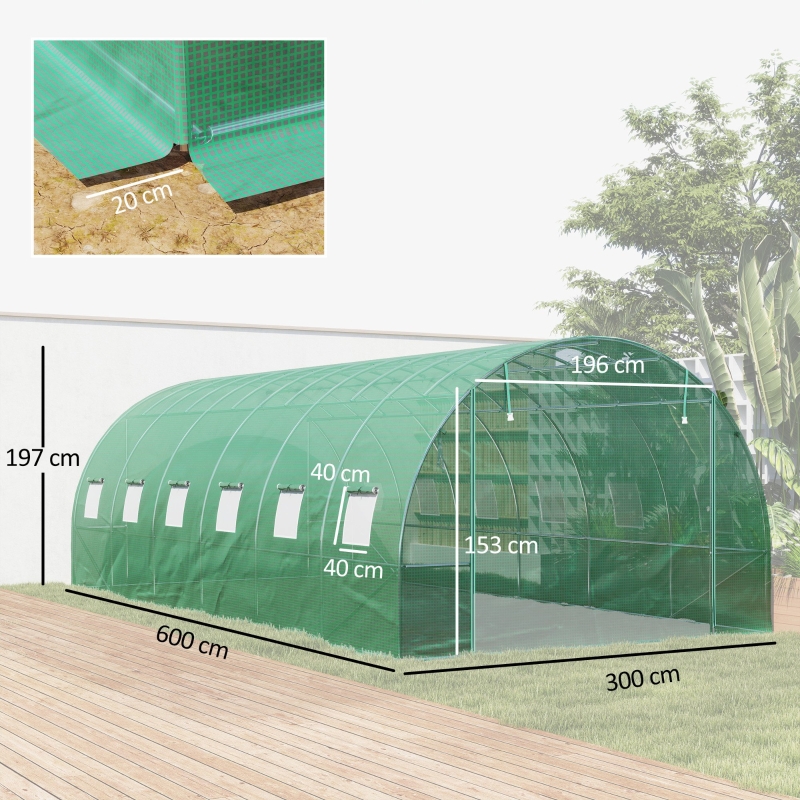 Dimensions du serre de jardin