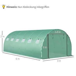 Porte‑entrée zip enroulable, bord 15 cm enterrable, cadre NON‑fourni