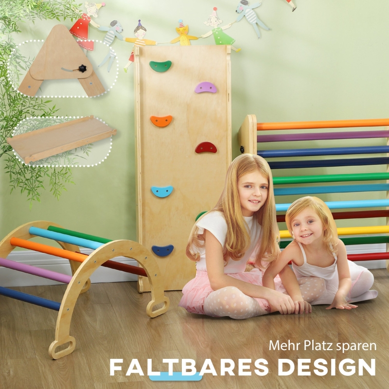 Arche‑balançoire et pièces pliables