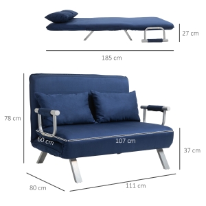 Détail du canapé convertible