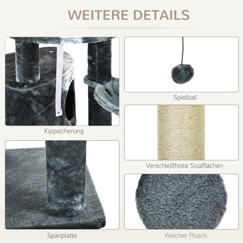 Présentation du meuble griffoir à plusieurs niveaux