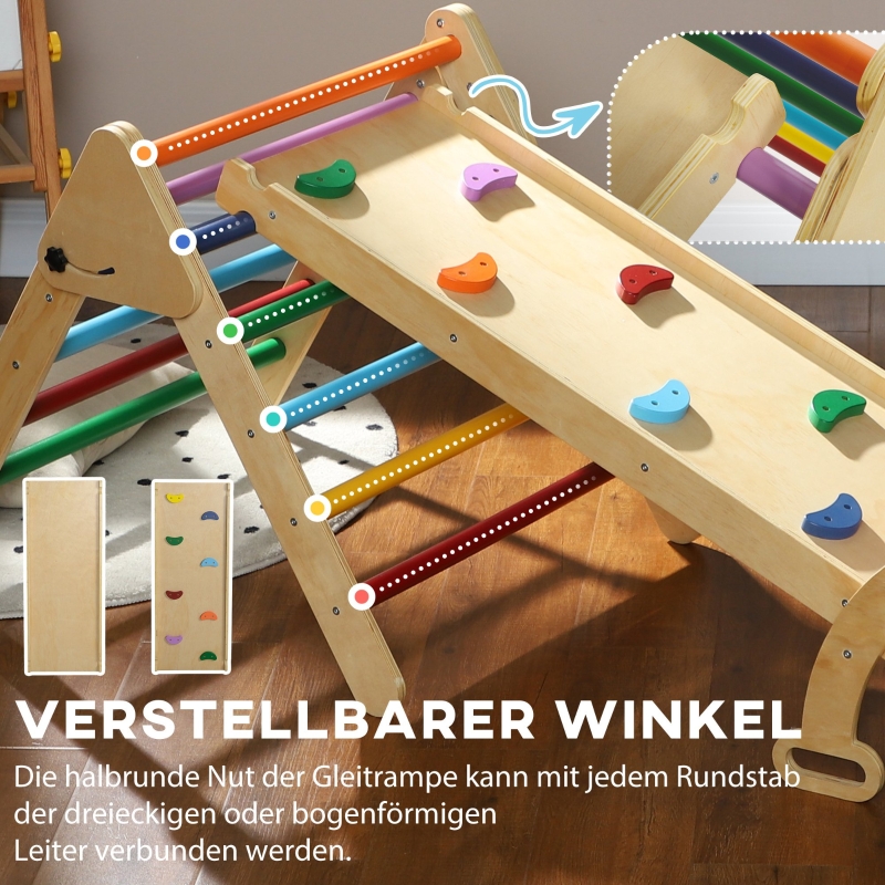 Triangle Pikler avec rampe inclinable