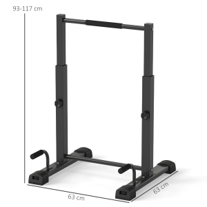 Dimensions et réglage hauteur 93‑117 cm
