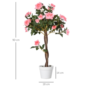 Dimensions Ø18 × H90 cm, pot Ø18 × H14 cm