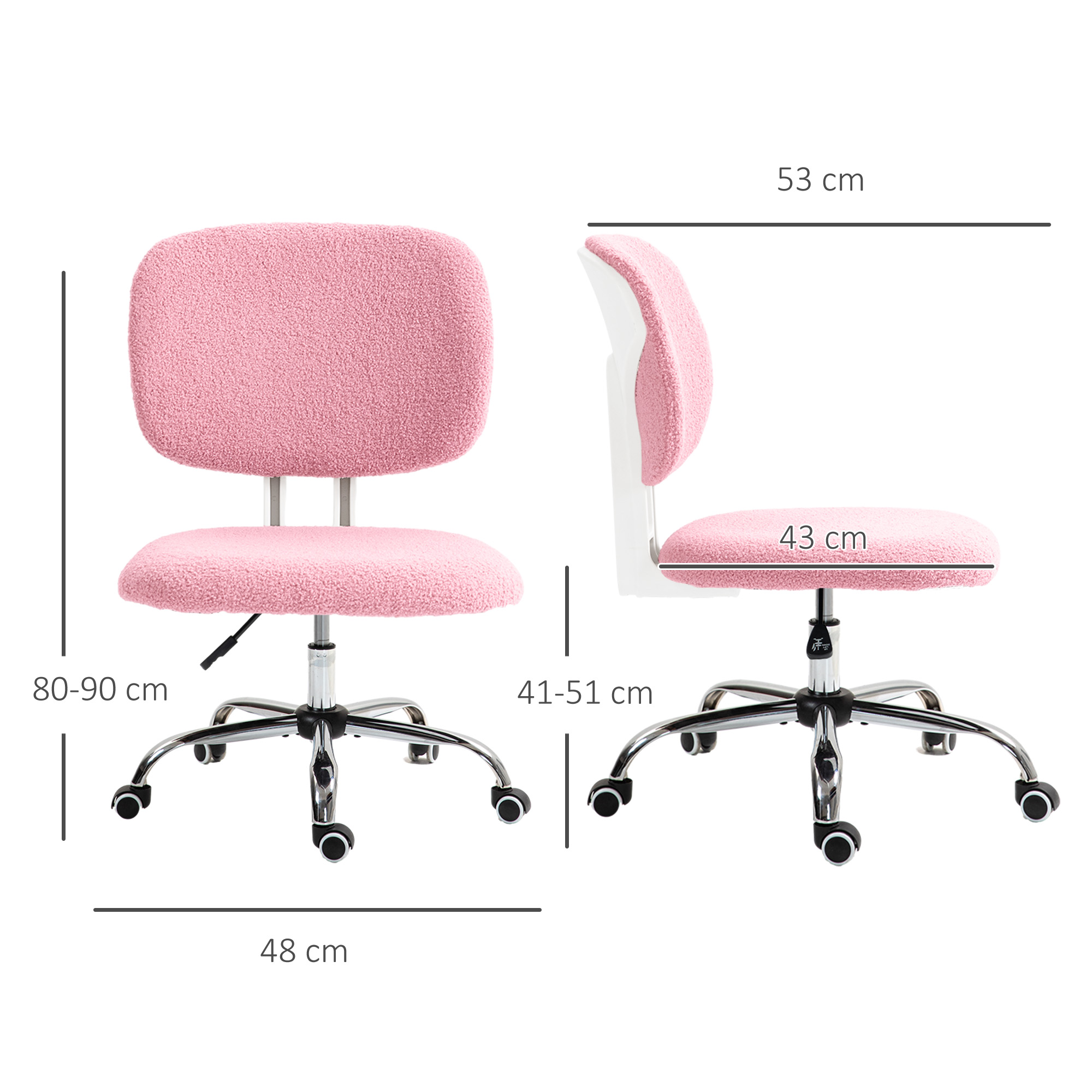 Dimensions du fauteuil de bureau