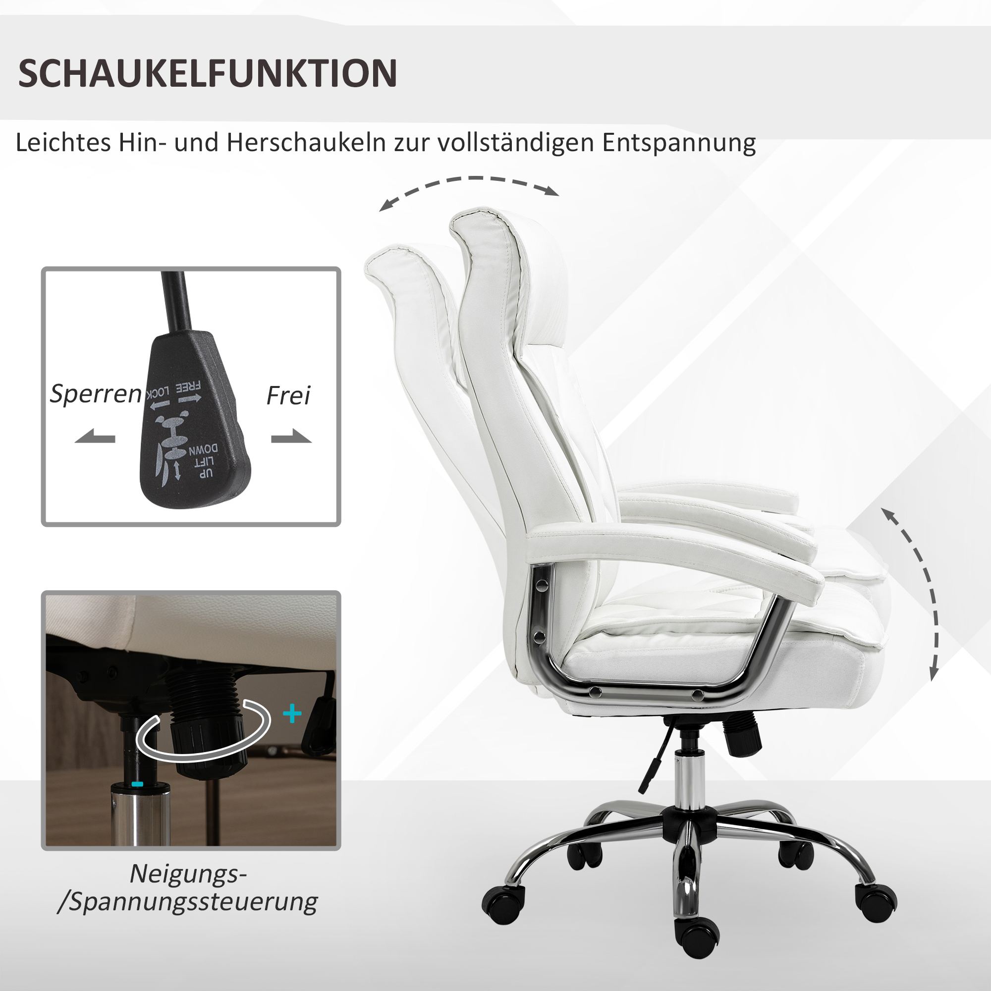 Détail du fauteuil de bureau