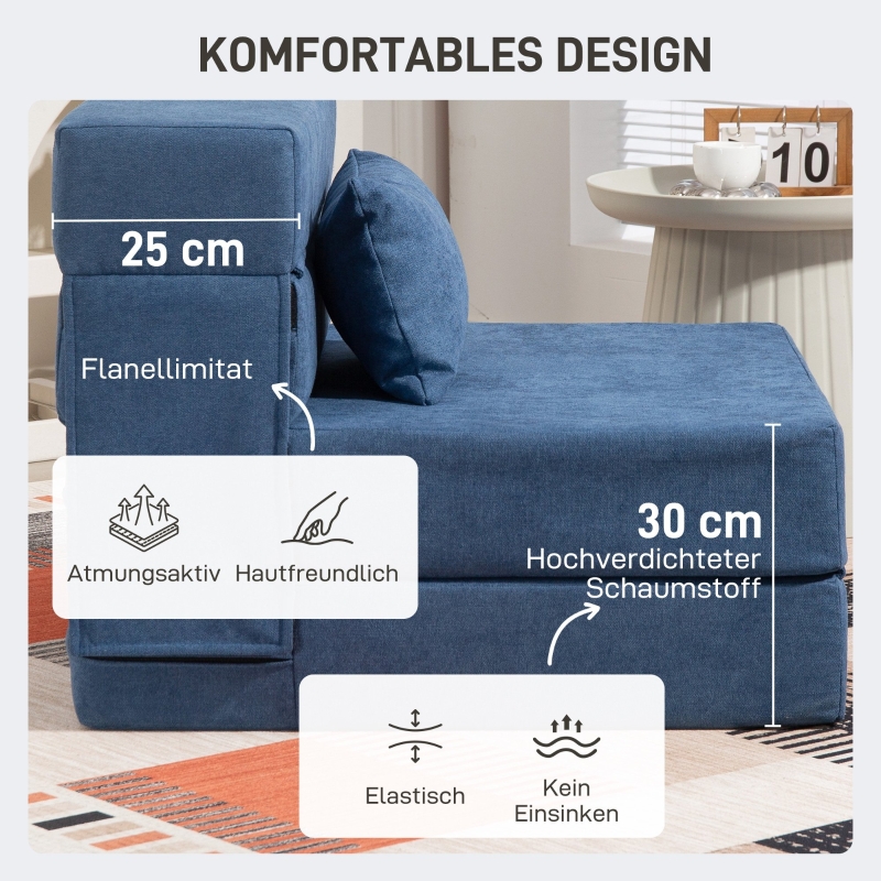 Détail du fauteuil convertible