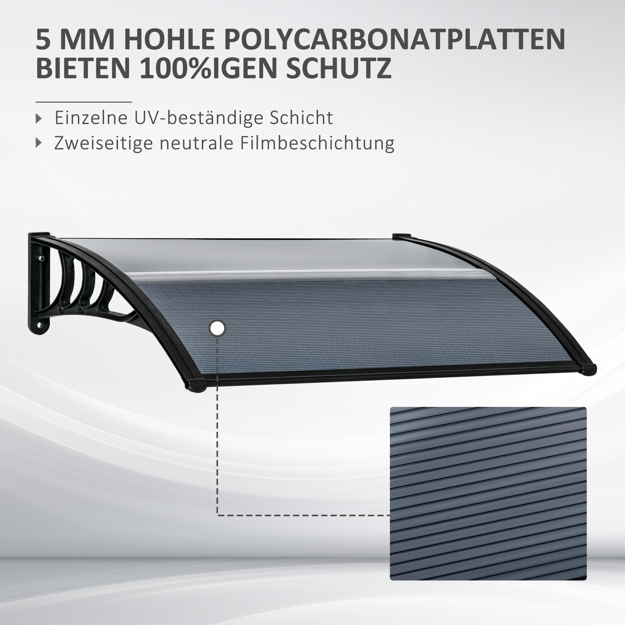 Présentation du auvent de porte