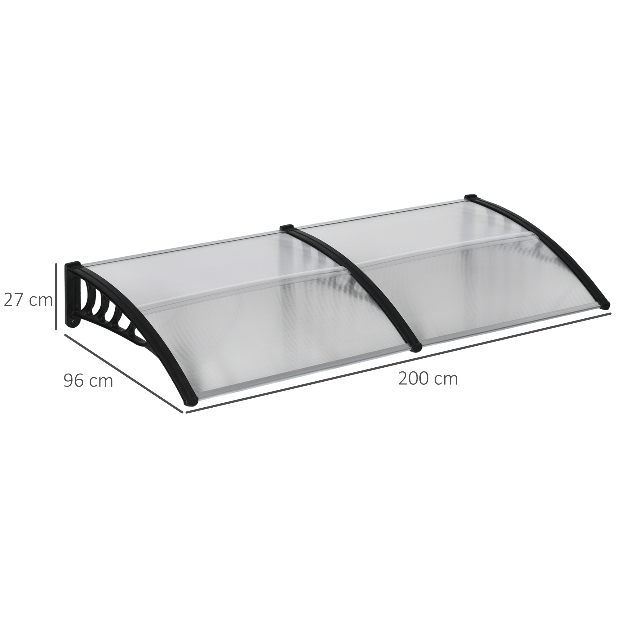 Dimensions du auvent de porte