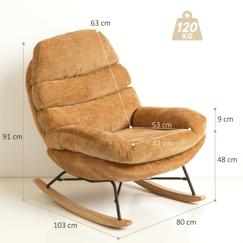 Dimensions du fauteuil à bascule