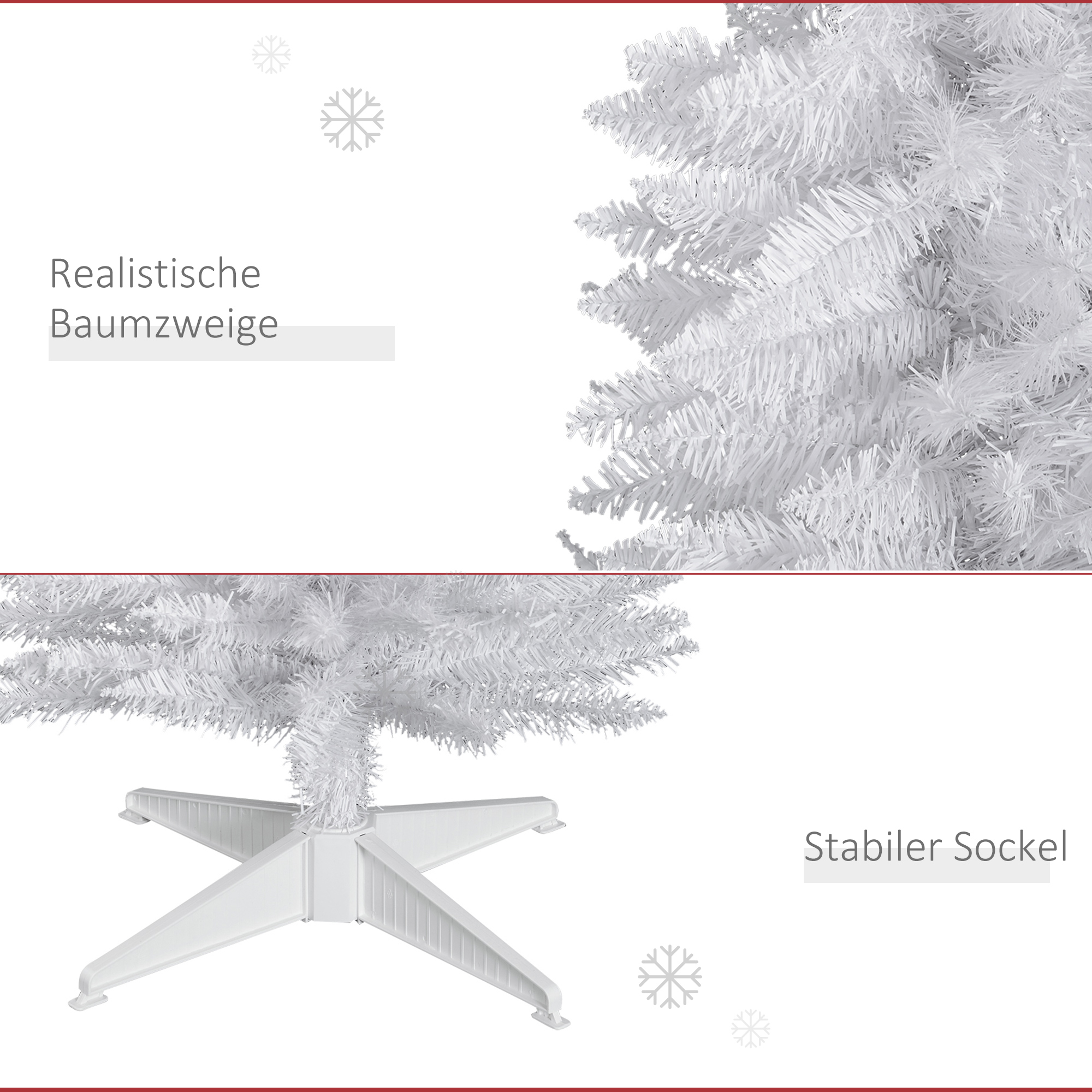 Sapin blanc fin 180cm vue générale