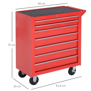 Dimensions complètes : 69 L × 33 P × 75 H cm