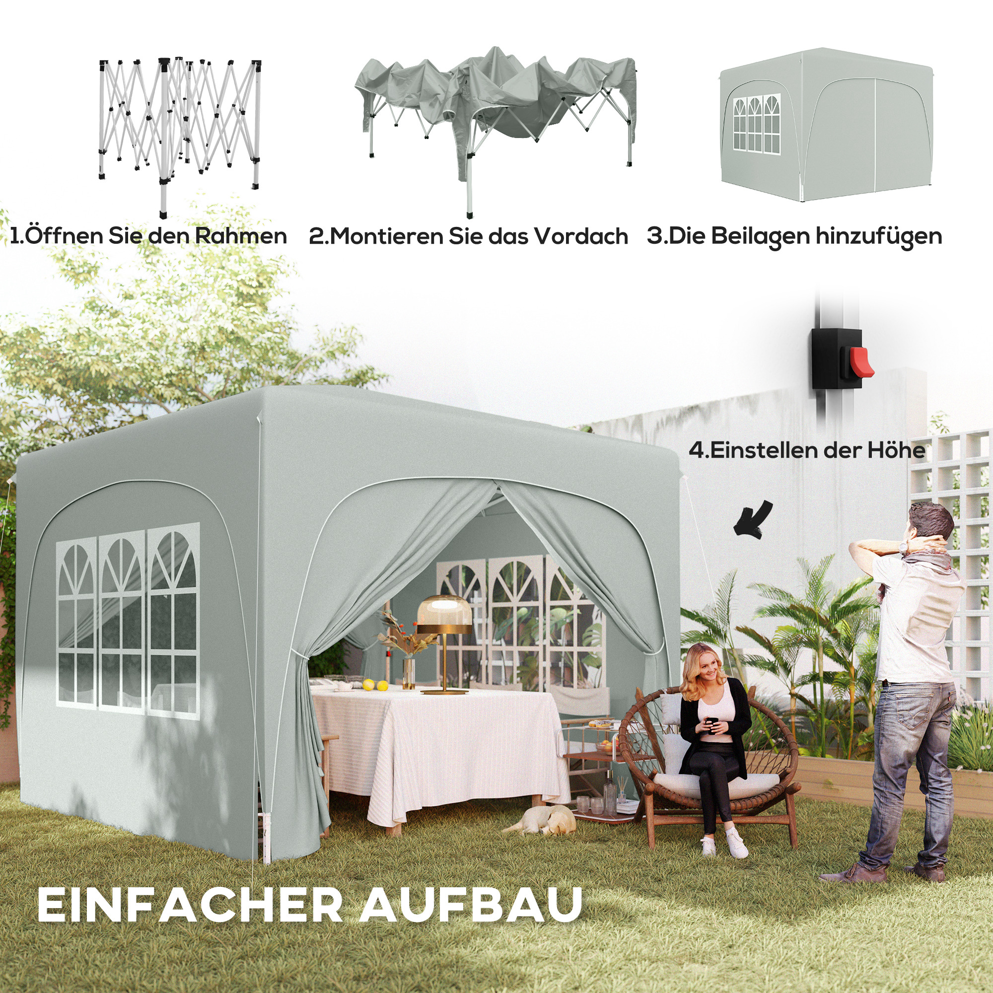 Détail du pavillon de jardin