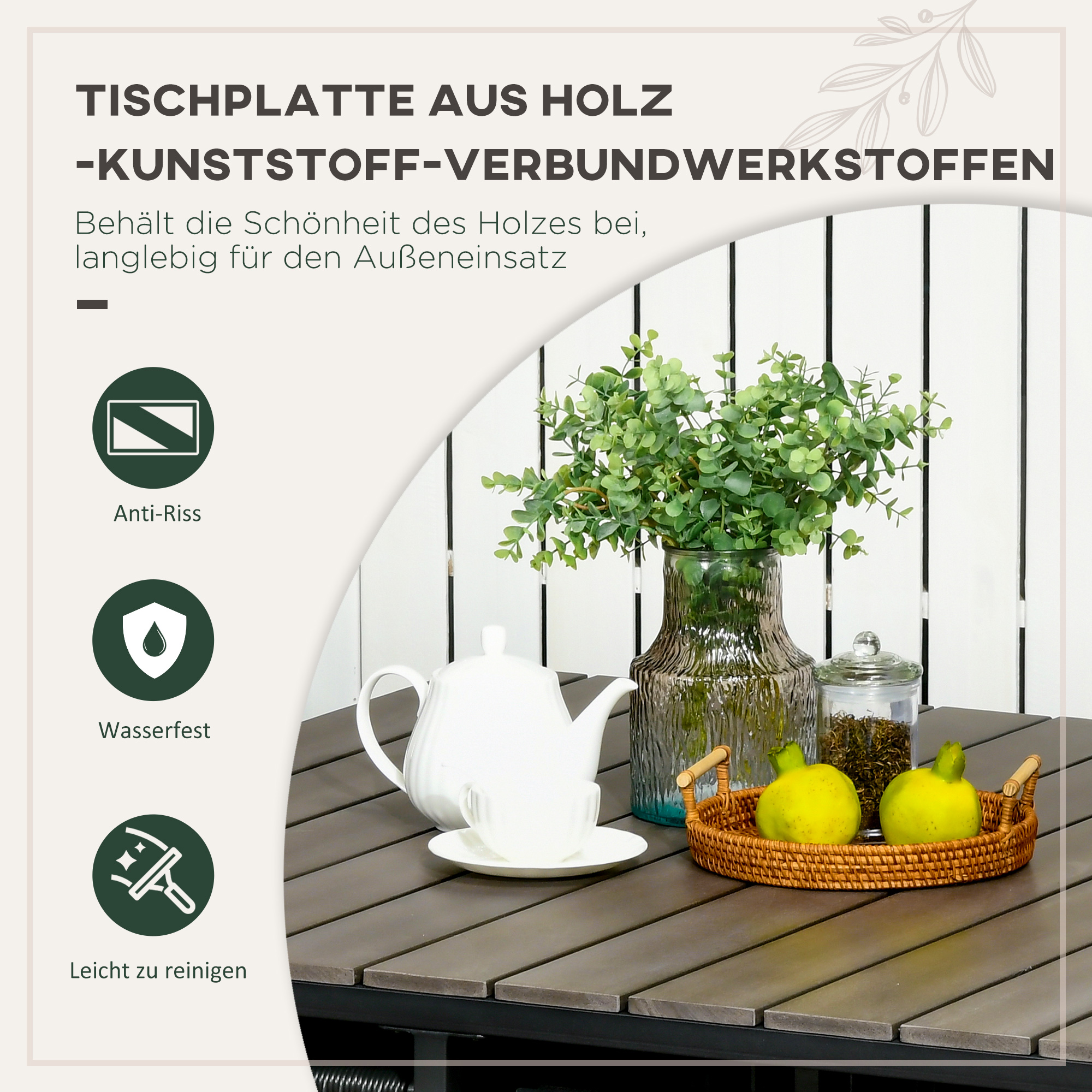 Ensemble de jardin en rotin synthétique 
