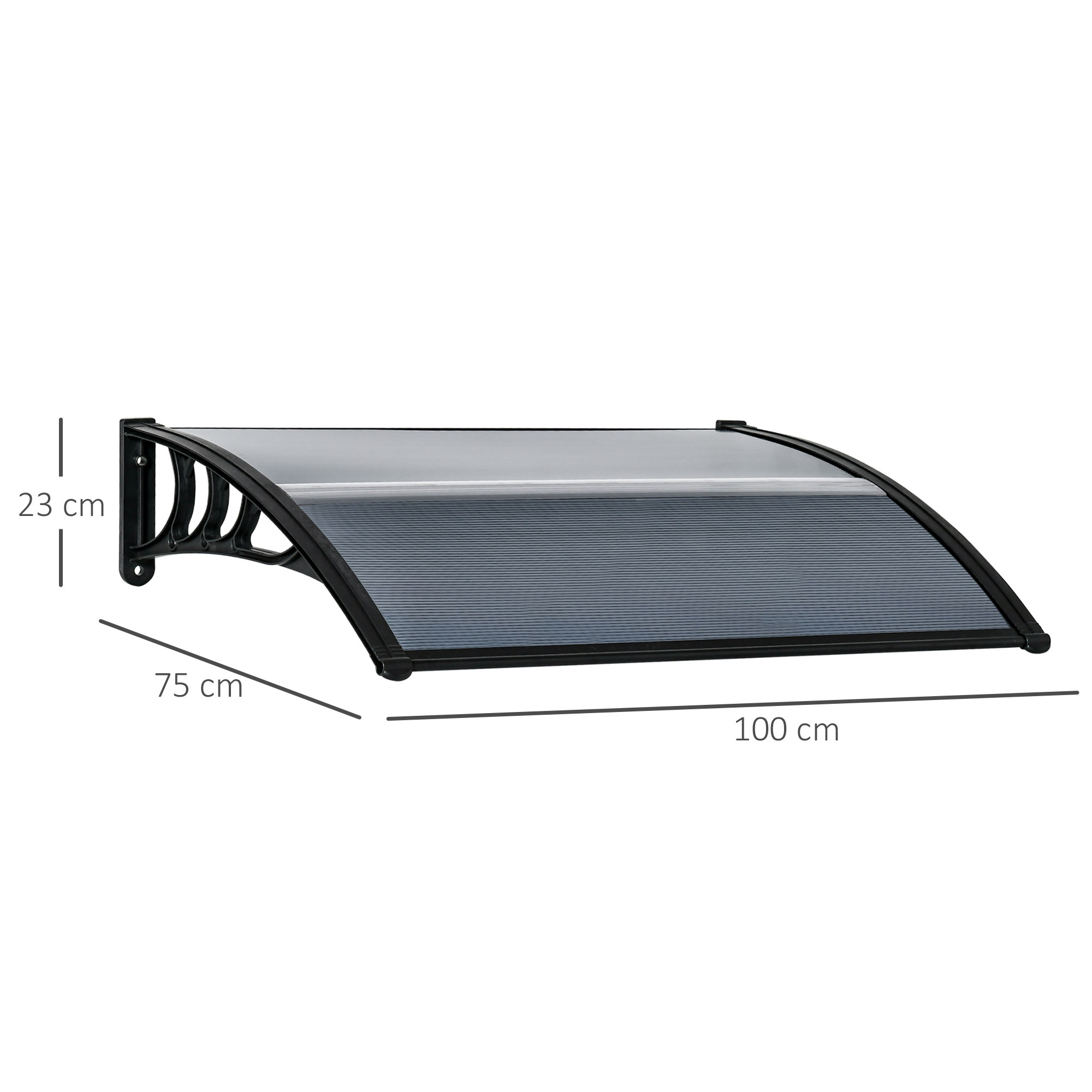 Dimensions du auvent de porte