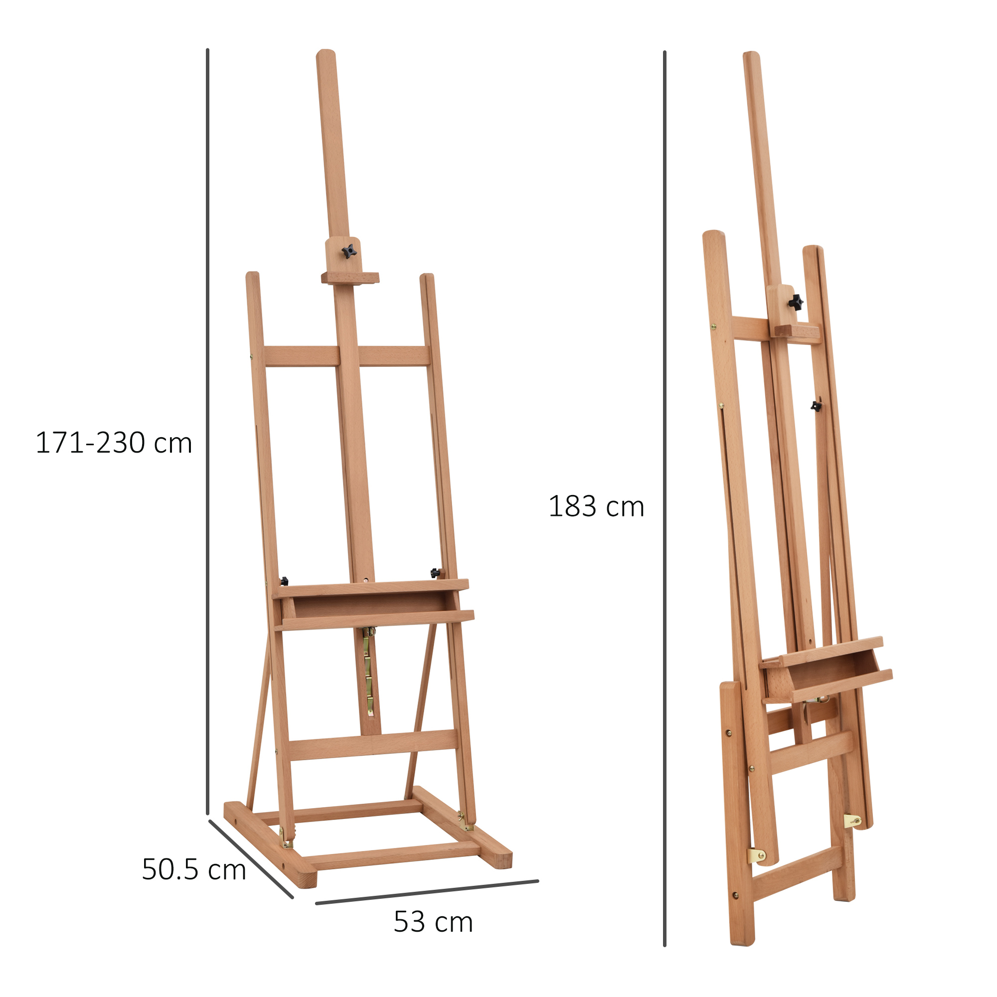 Dimensions du chevalet