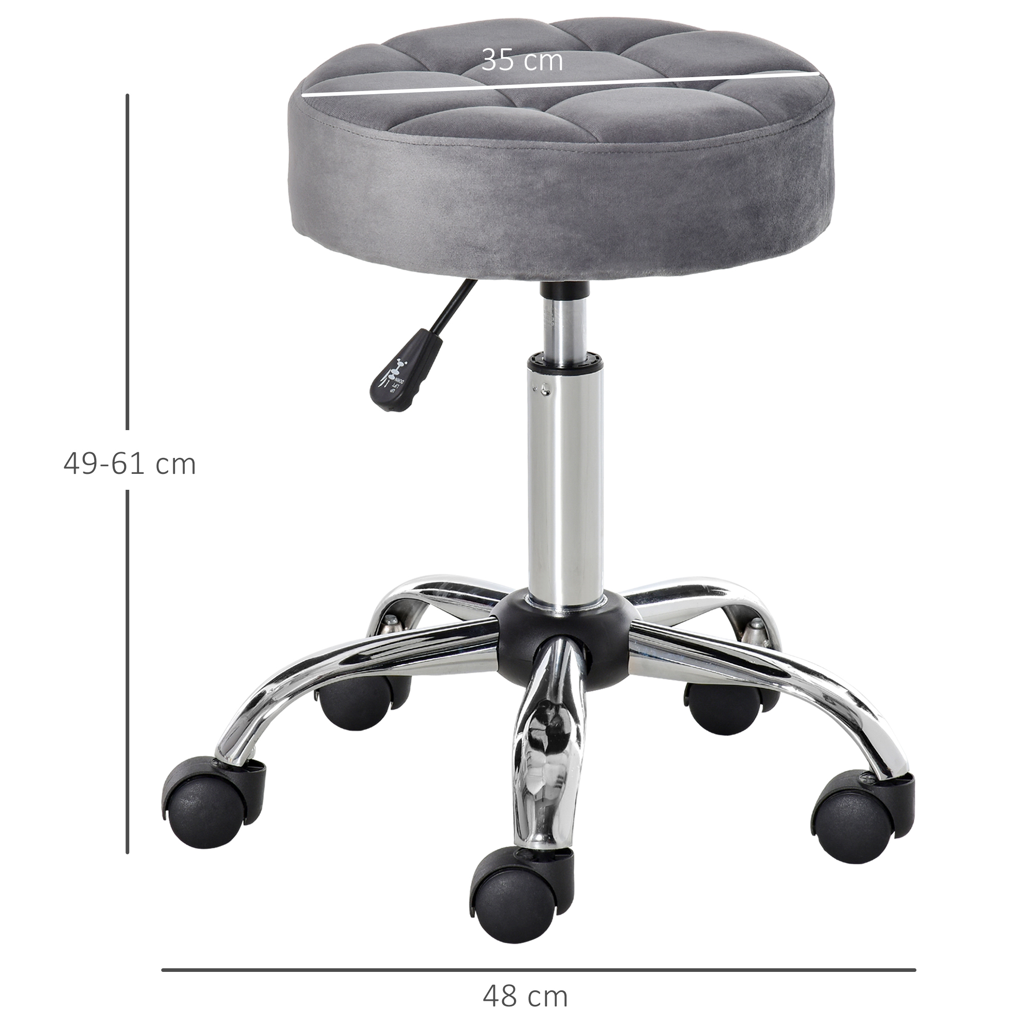 Dimensions du tabouret d'atelier