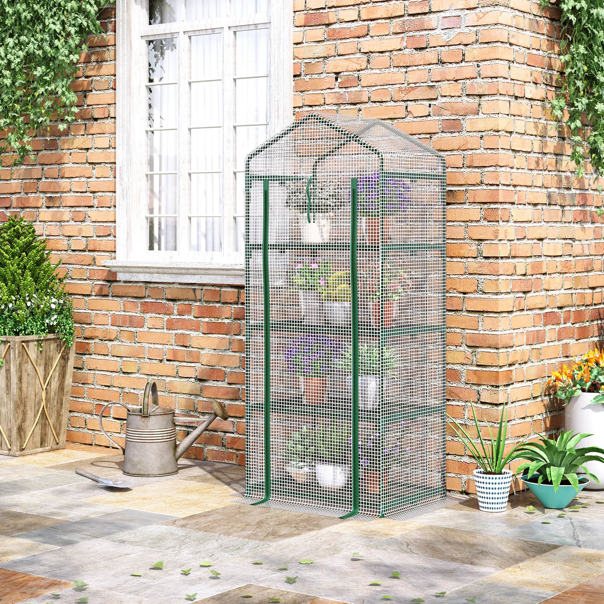Détail du serre de jardin