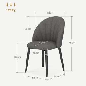 Détail du chaise de salle à manger