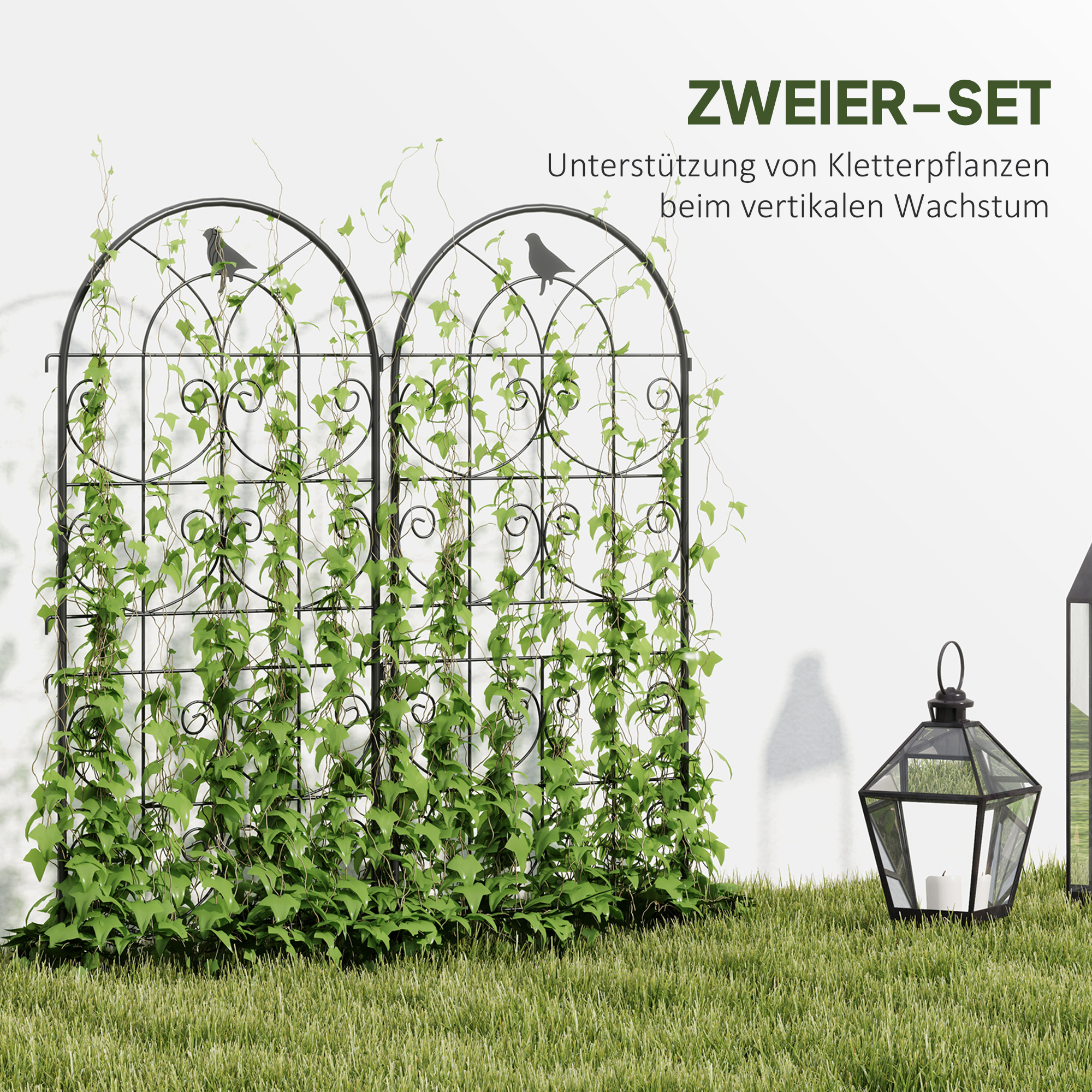 Détail du arche de jardin