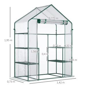 Cadre acier poudré, 4 cordes, 4 piquets, bord bâche 10 cm enterrable