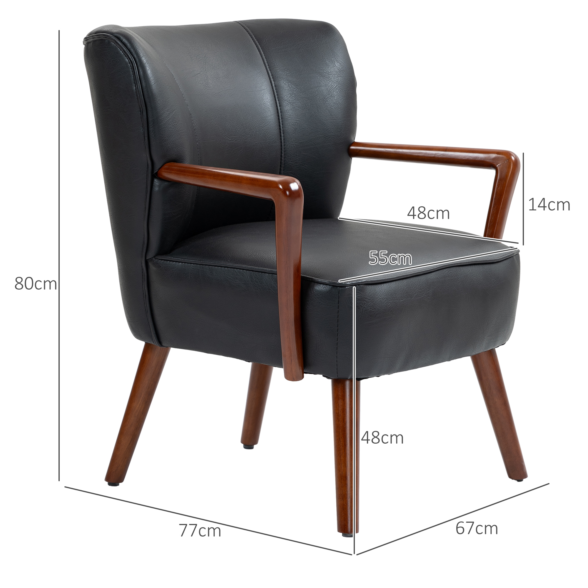 Dimensions du fauteuil d'appoint