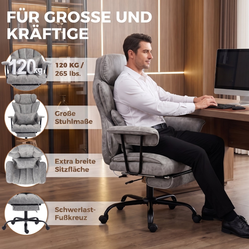 Détail du fauteuil de bureau