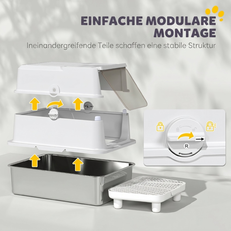 Capot rabattable et emplacement dédié au filtre déodorant