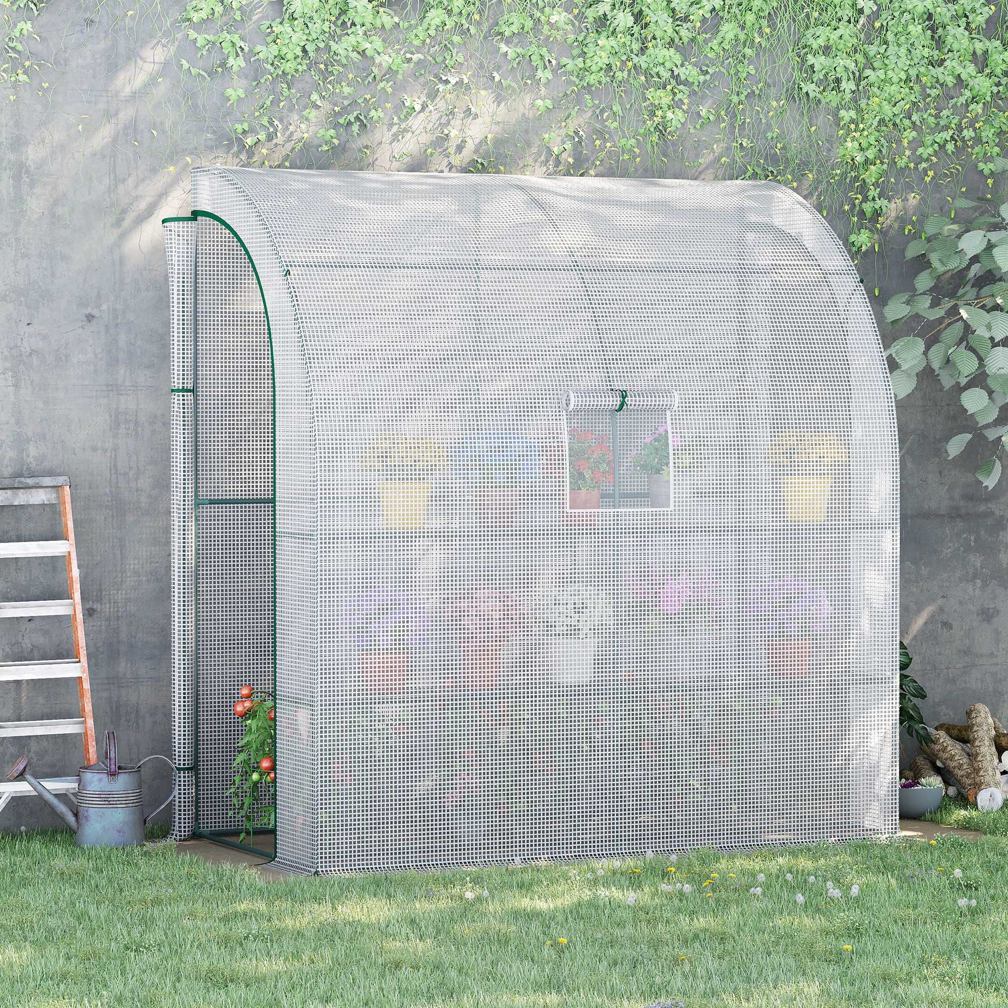 Détail du serre de jardin