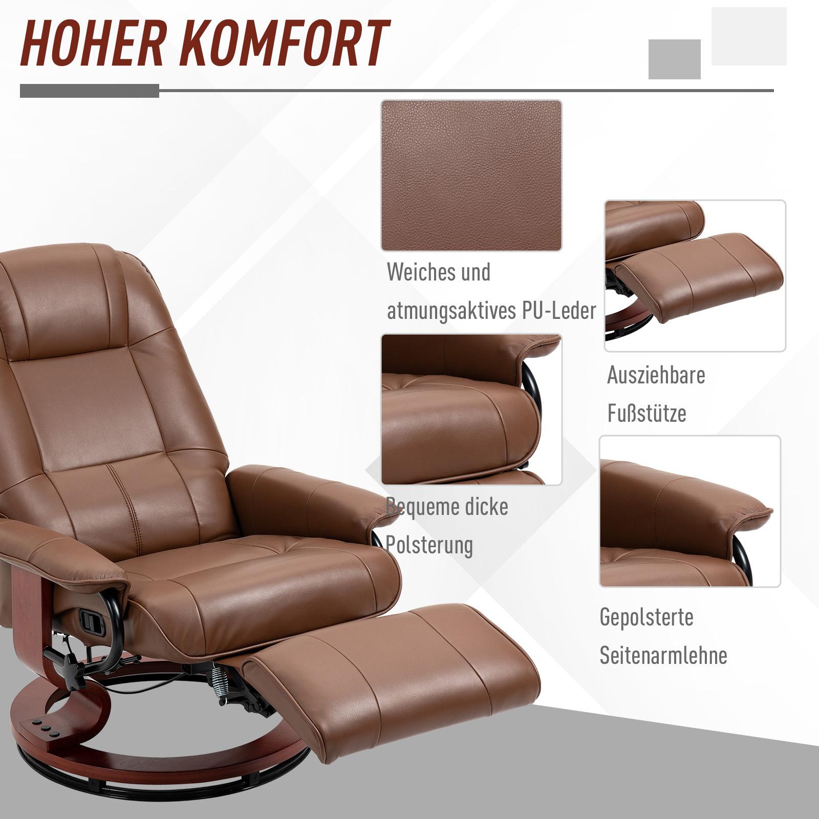 Détail du fauteuil relax