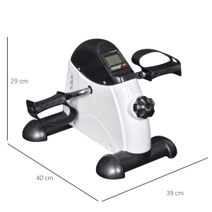 Pédales antidérapantes et pieds stabilisateurs