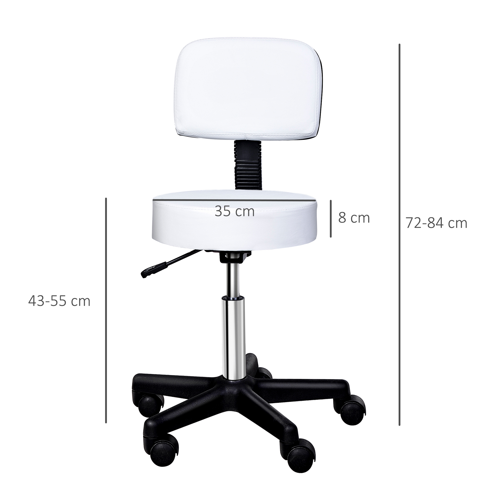 Dimensions du tabouret d'atelier