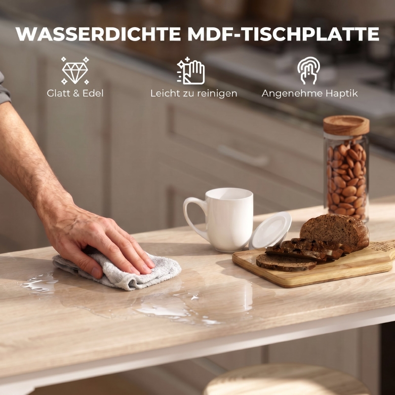Détail du table haute