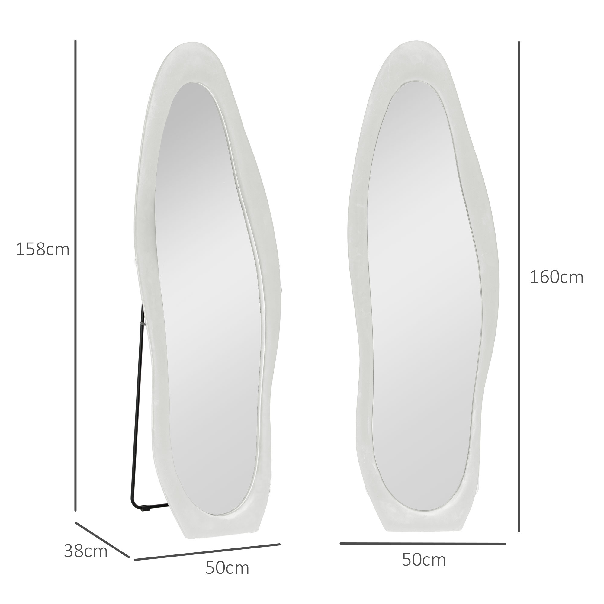 Dimensions du miroir