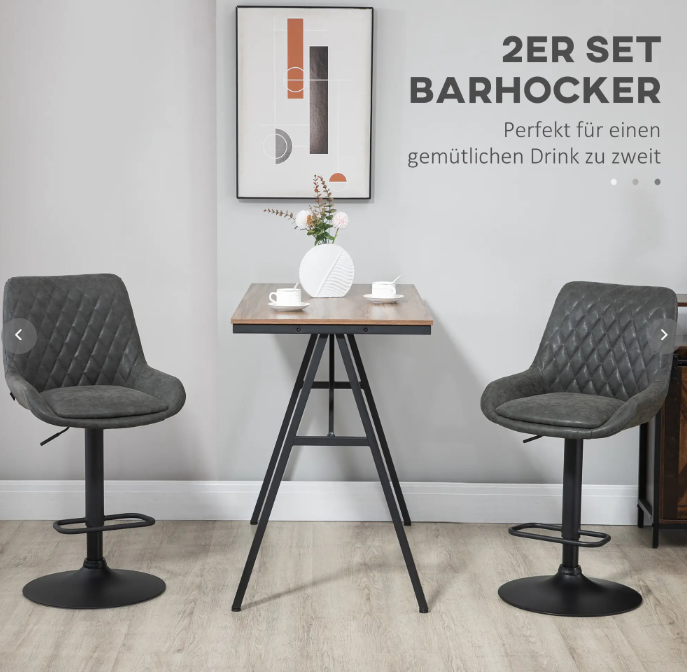 Détail du tabouret de bar