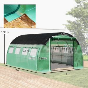 Détail du serre de jardin