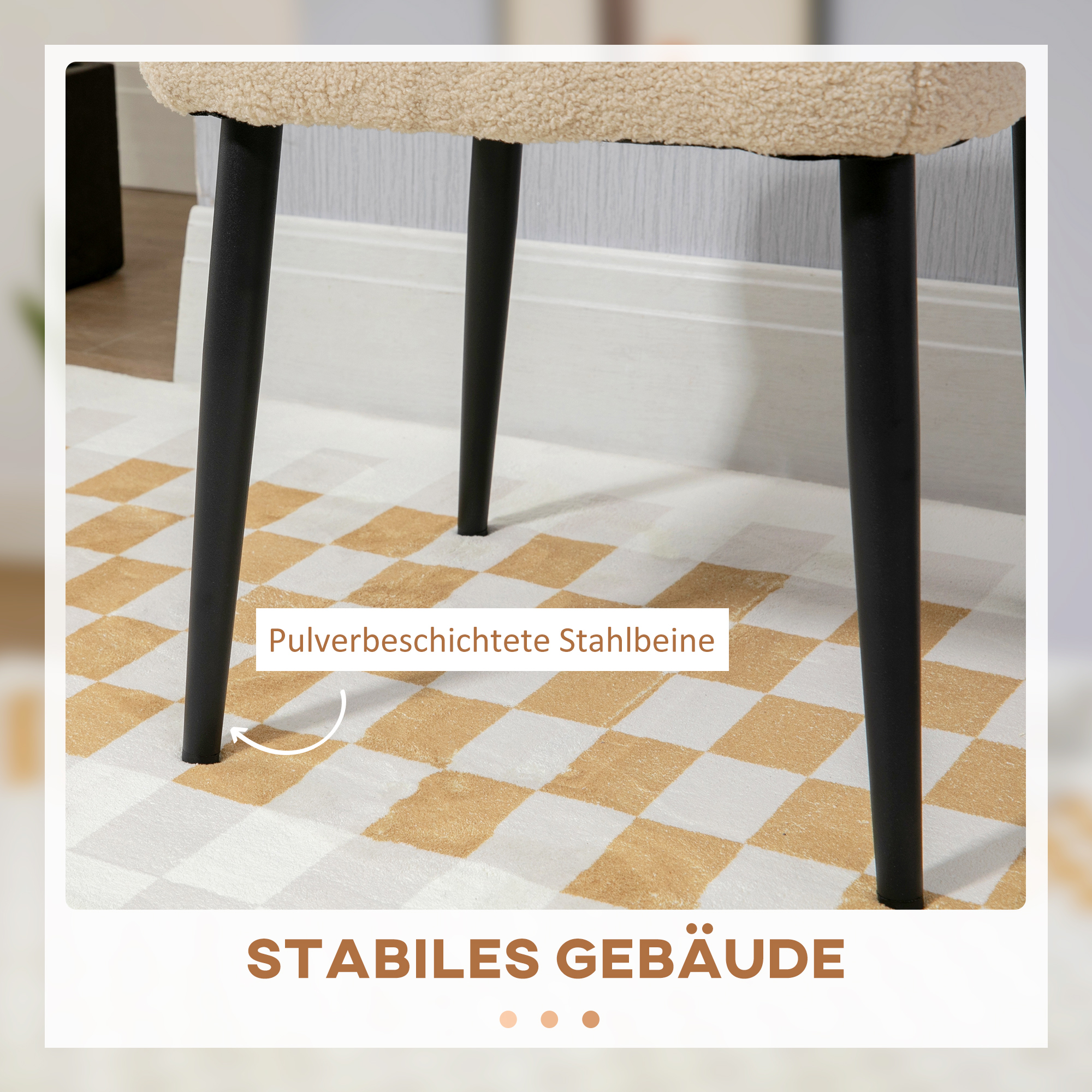 Pouf carré vue générale