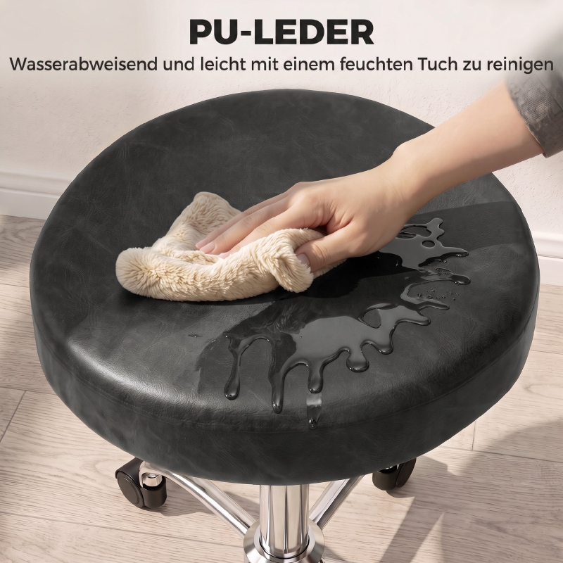 Détail du tabouret d'atelier