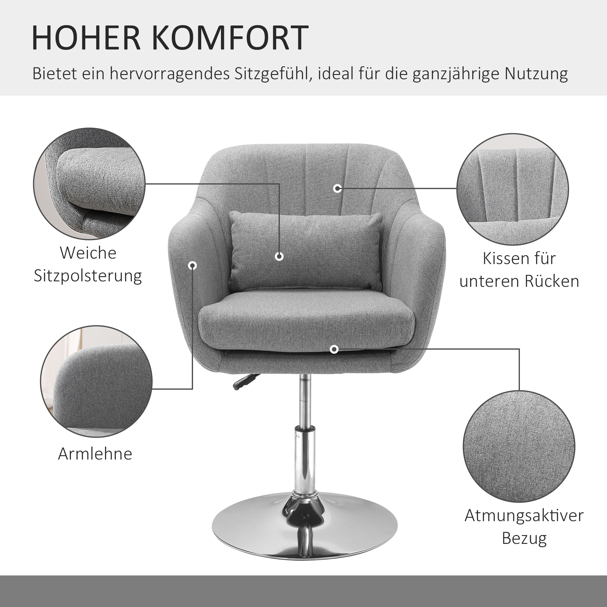 Détail du fauteuil relax