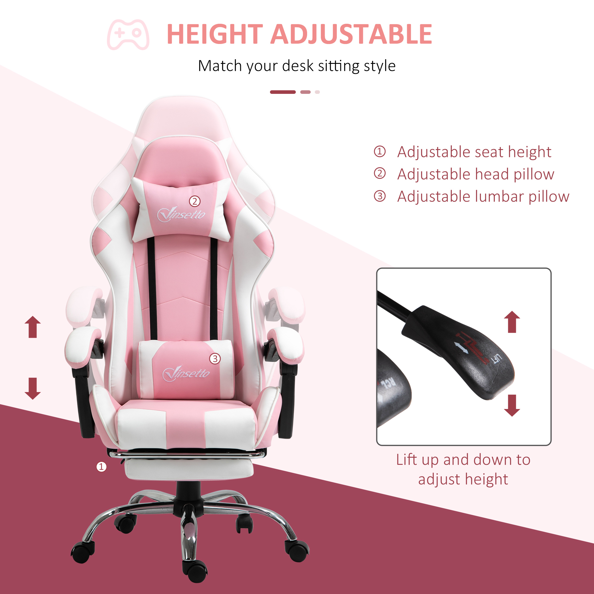 Détail du fauteuil de bureau