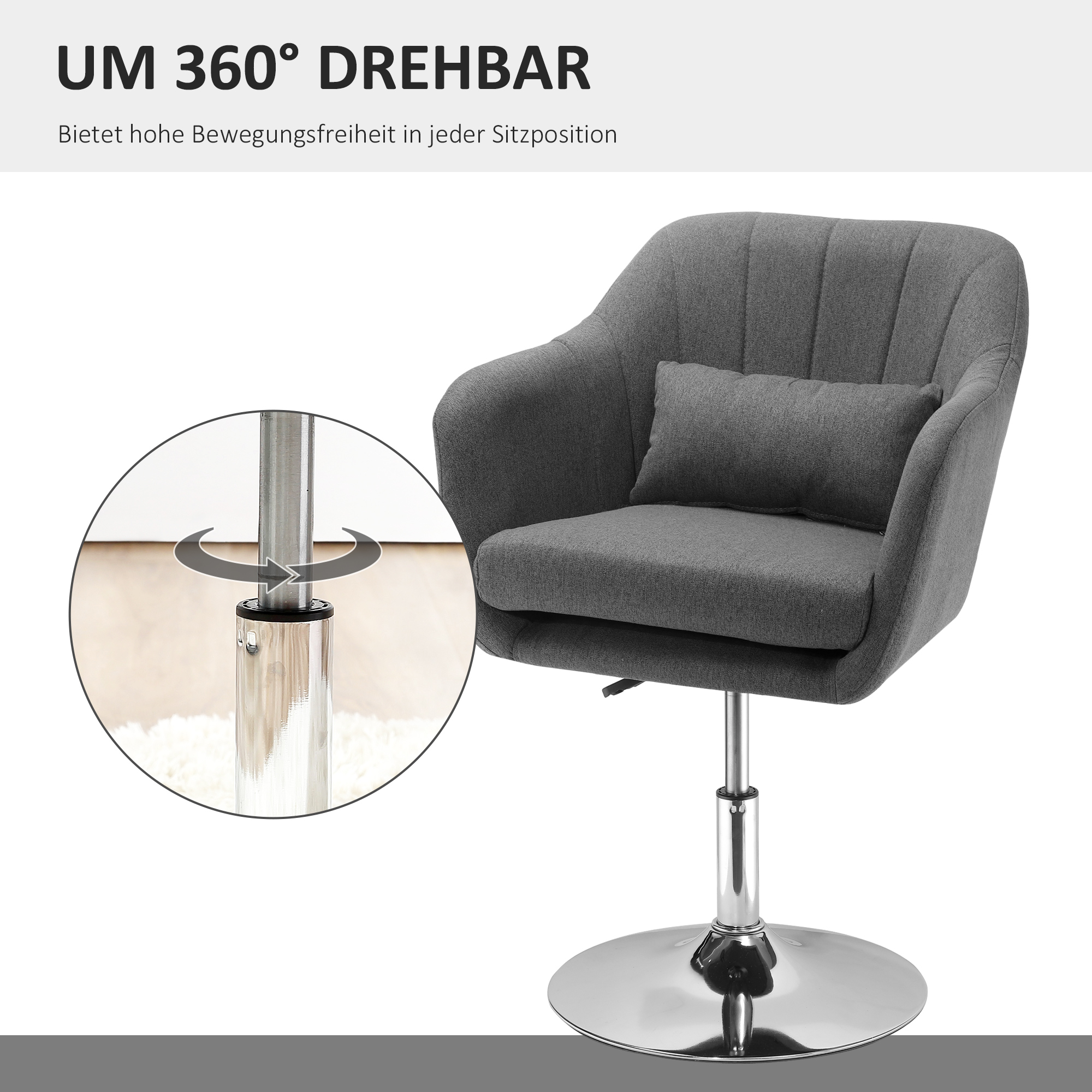 Détail du fauteuil de bureau