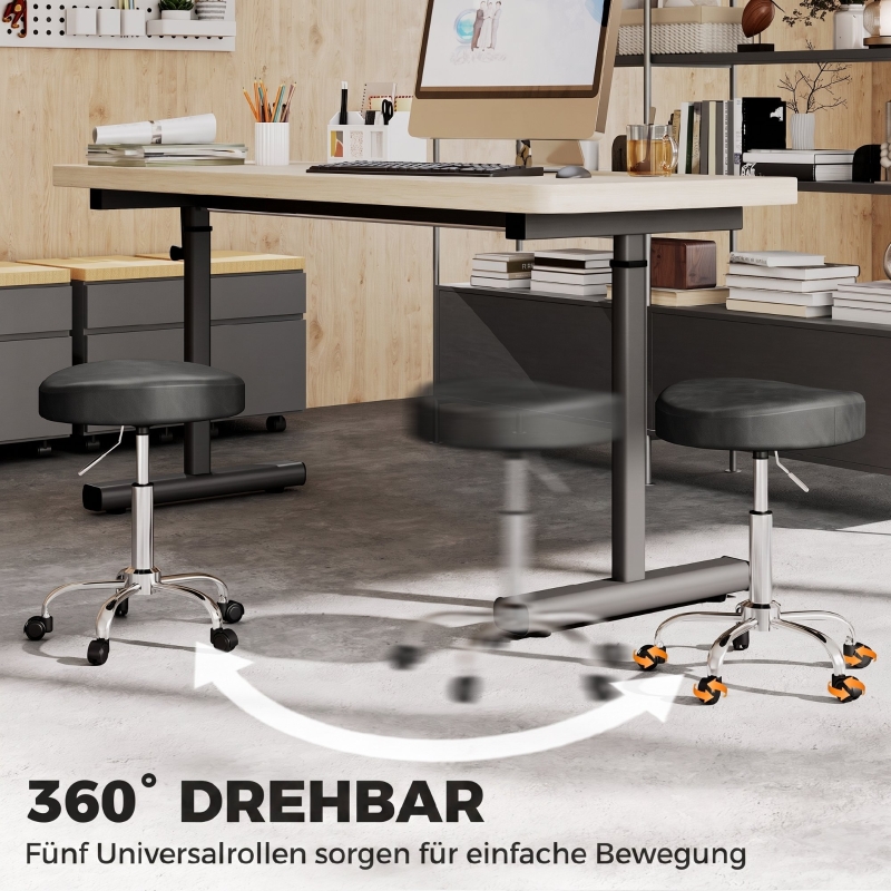 Détail du tabouret d'atelier