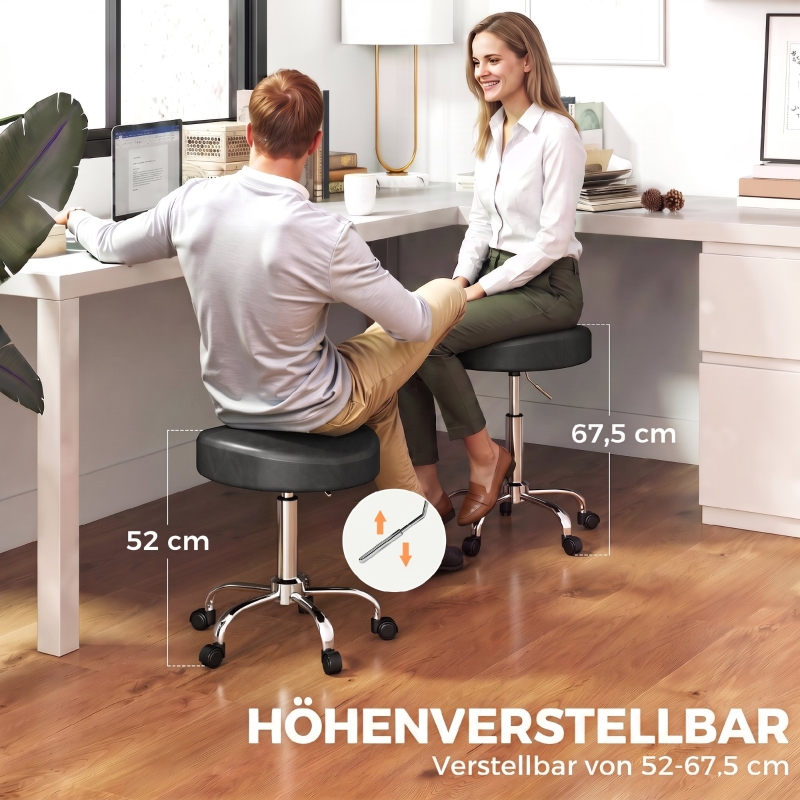Détail du tabouret d'atelier