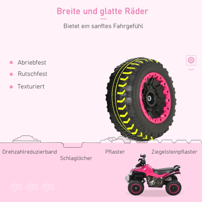 Grandes roues texturées anti‑usure