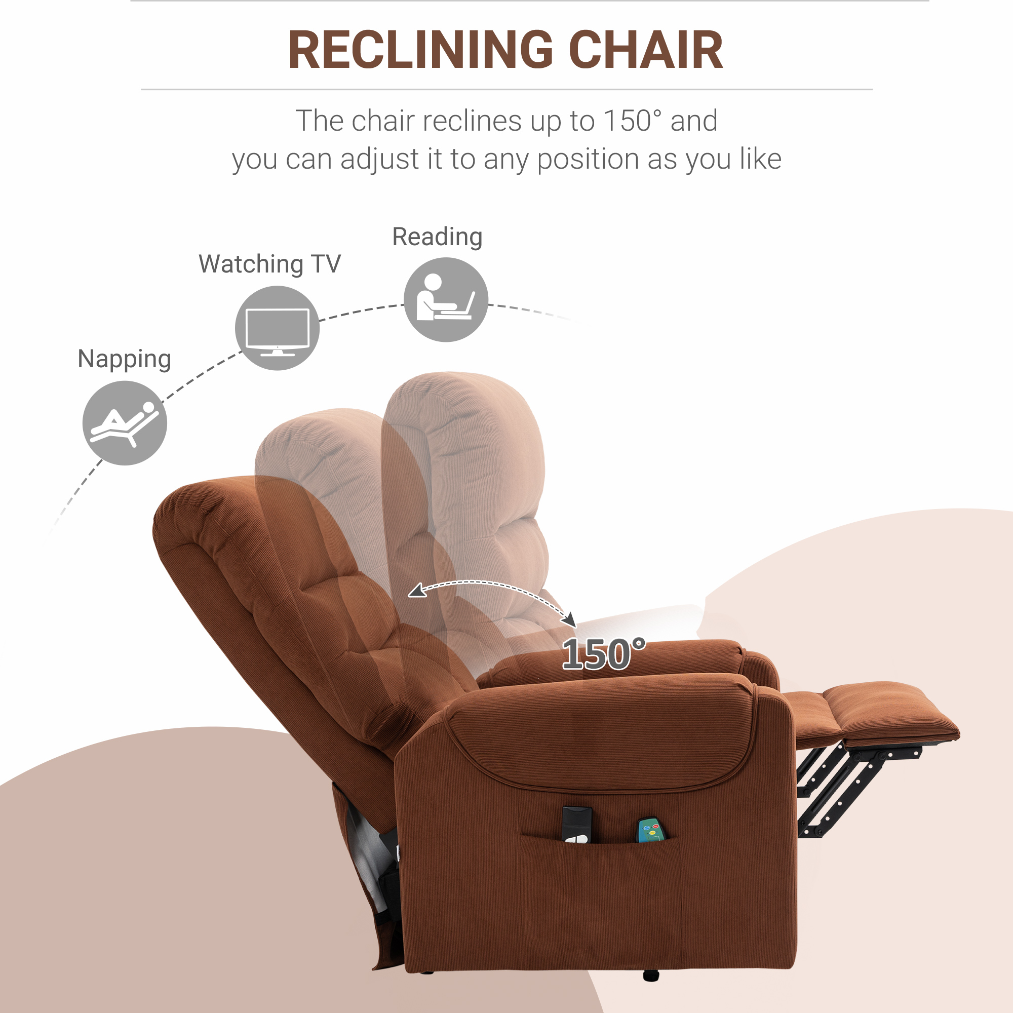 Détail du fauteuil relax